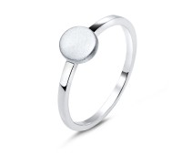 Silver Ring Bend Matt Designed NSR-2784-C